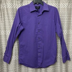 Mens Long Sleeve Collar Shirt